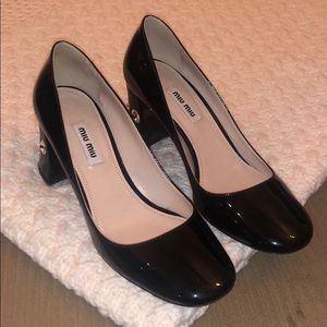 Miu Miu Jewel Block Heel